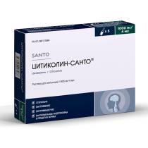 Цитиколин-Санто 1000мг/4мл 4мл №10 р-р д/иньекций амп.