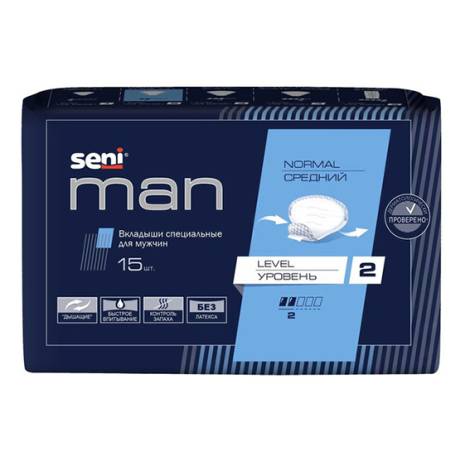 Прокладки урологические №15 Seni Man Normal Level 2 капли