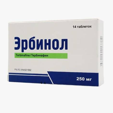 Эрбинол 250мг №14 табл.